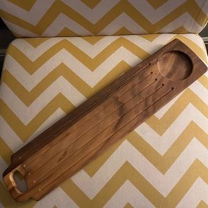 Beautiful small wooden charcuterie board